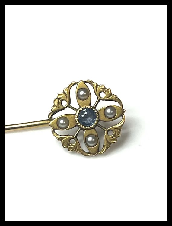 Edwardian 14K Gold Stickpin - 3