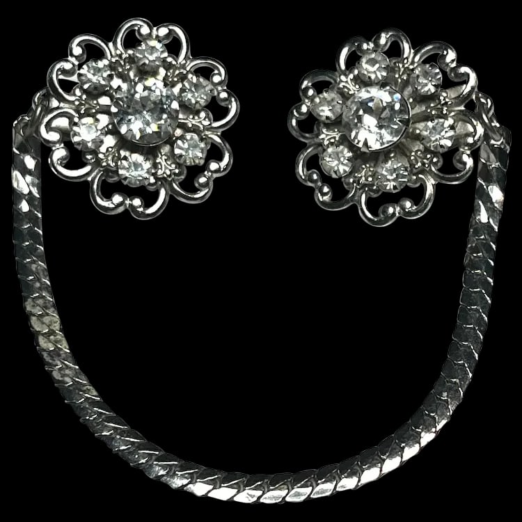 Vintage Rhinestone Statement Collar Clip (1 of 4)