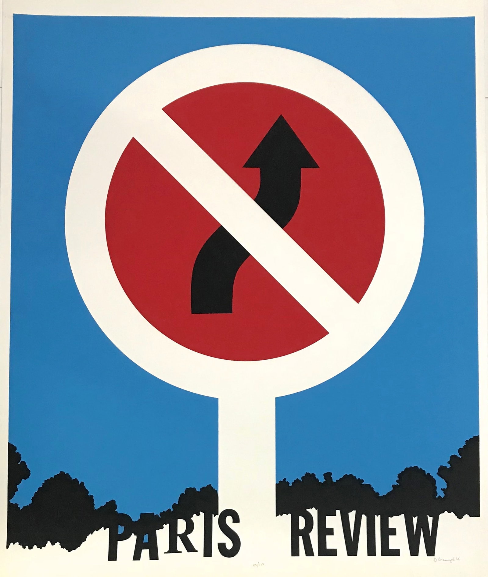 Allan D'Arcangelo "Paris Review" signed numbered serigraph (1 of 1)