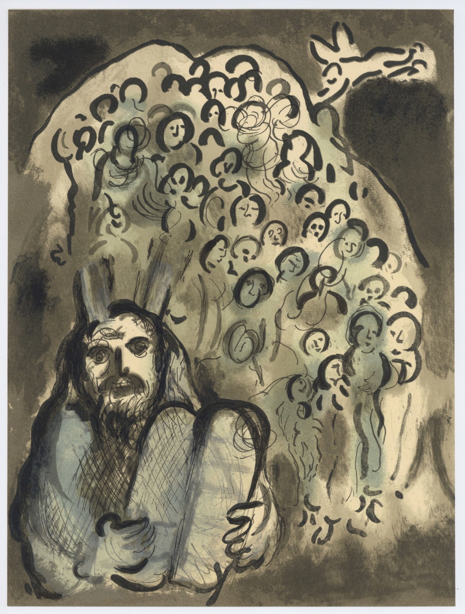 Marc Chagall "Moses and his People" original lithograph (1 of 1)