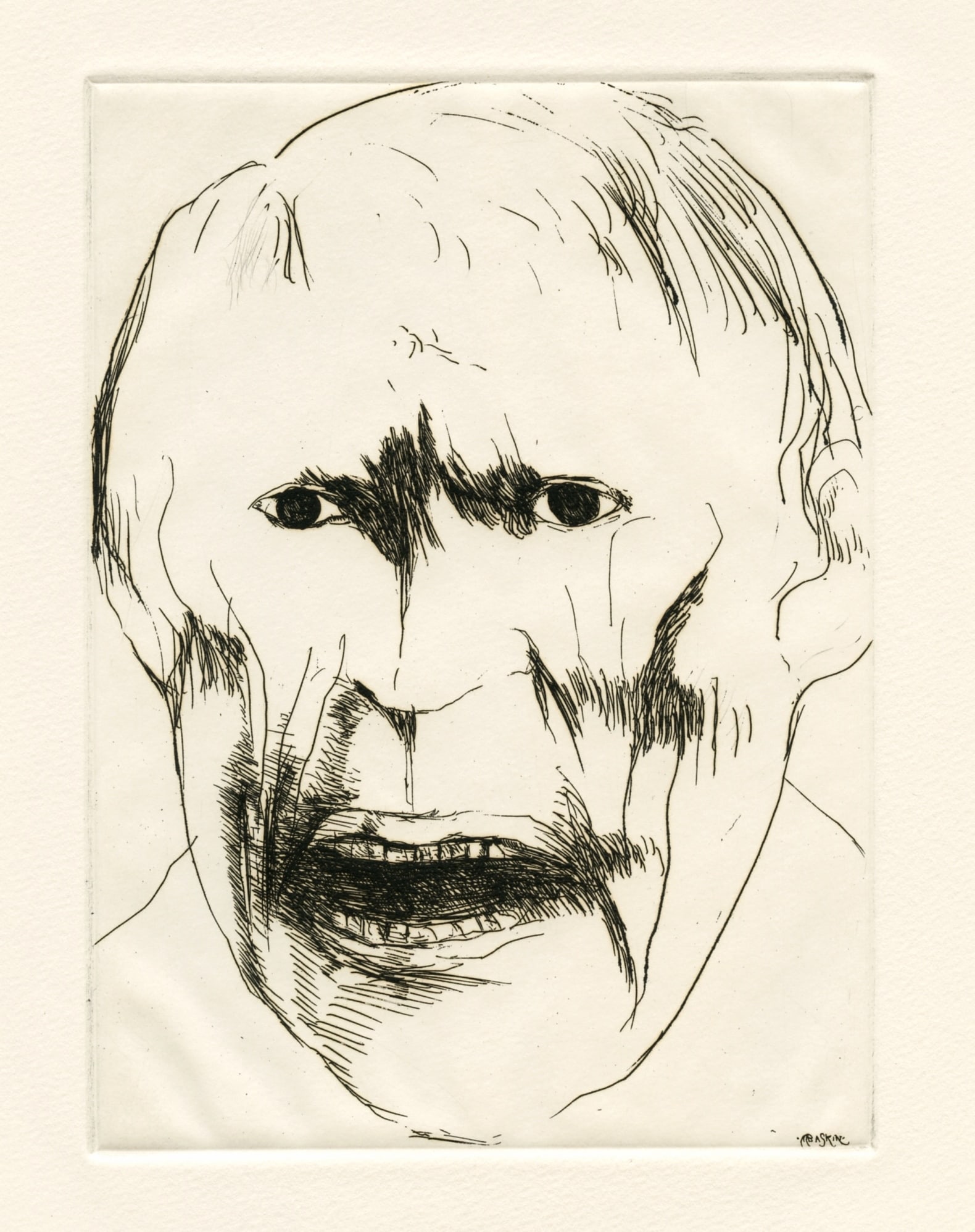 Leonard Baskin original etching (1 of 1)