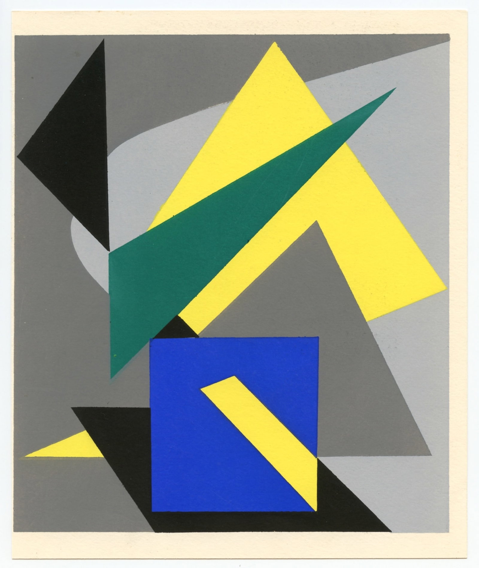 Andre Bloc pochoir | Temoignages pour l'art abstrait: Title:Andre Bloc pochoir | Temoignages pour l'art abstraitDescription:Medium: pochoir. Printed in 1952 for the Temoignages pour l'art abstrait portfolio (Witnesses for Abstract Art) and published by