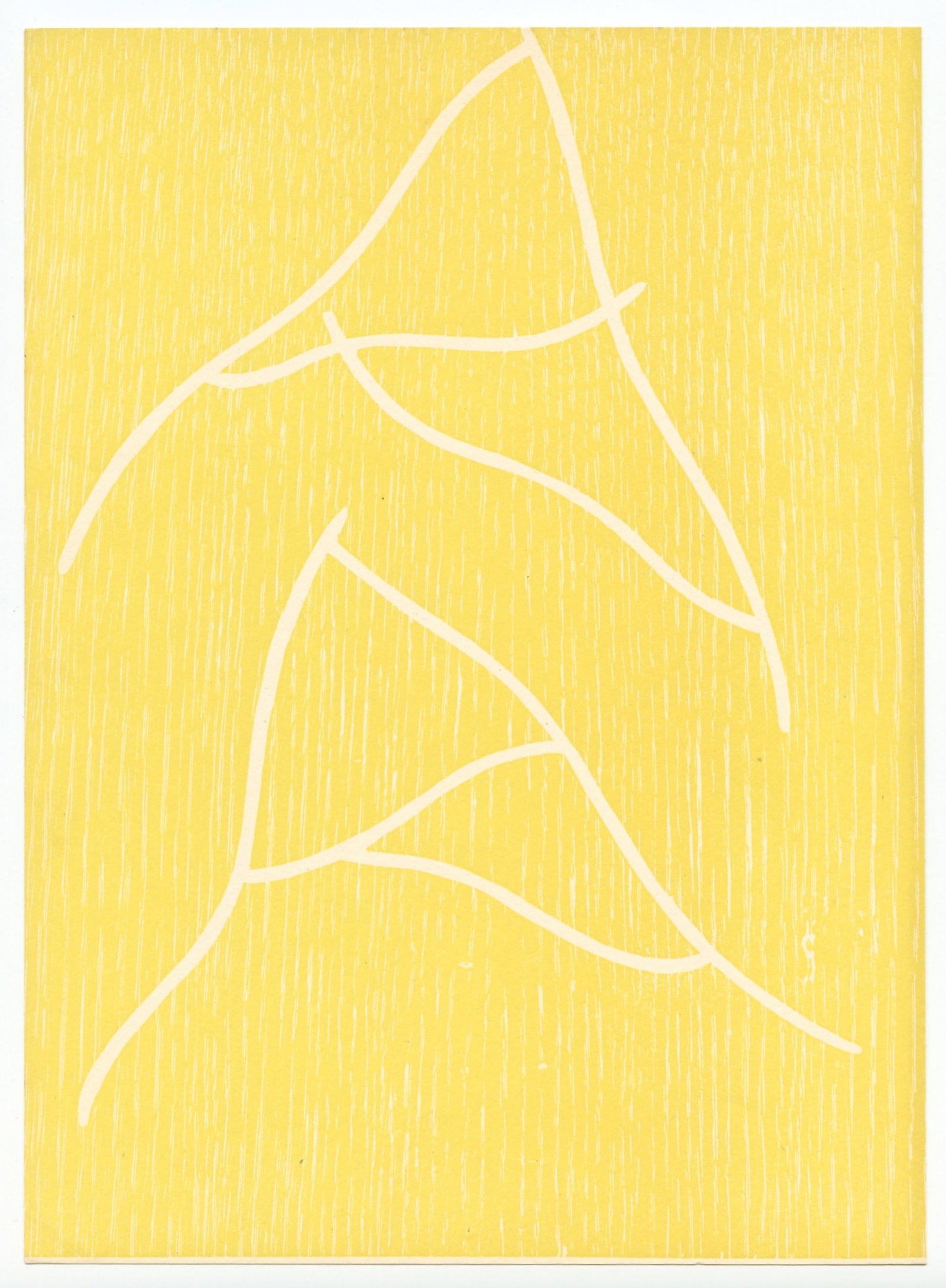 Jean Hans Arp original woodcut, 1948: Title:Jean Hans Arp original woodcut, 1948Description:Medium: original color woodcut. Printed in 1948 and published in New York by Wittenborn and Schultz. Size: 10 x 7 1/4 inches (253 x 186 mm). Not