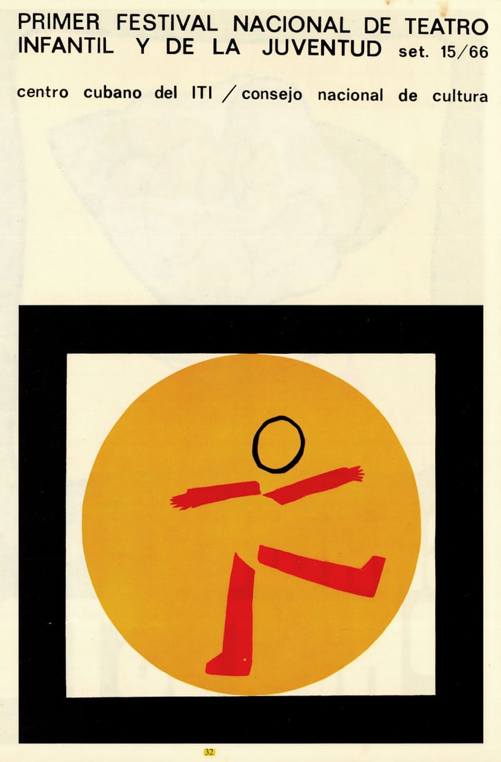 Festival Nacional de Teatro Infantil y de la Juventud. Cuban theatre poster 1966: Title: Festival Nacional de Teatro Infantil y de la Juventud. Cuban theatre poster 1966 Description: Primer Festival Nacional de Teatro Infantil y de la Juventud – set. 15/66 [First National