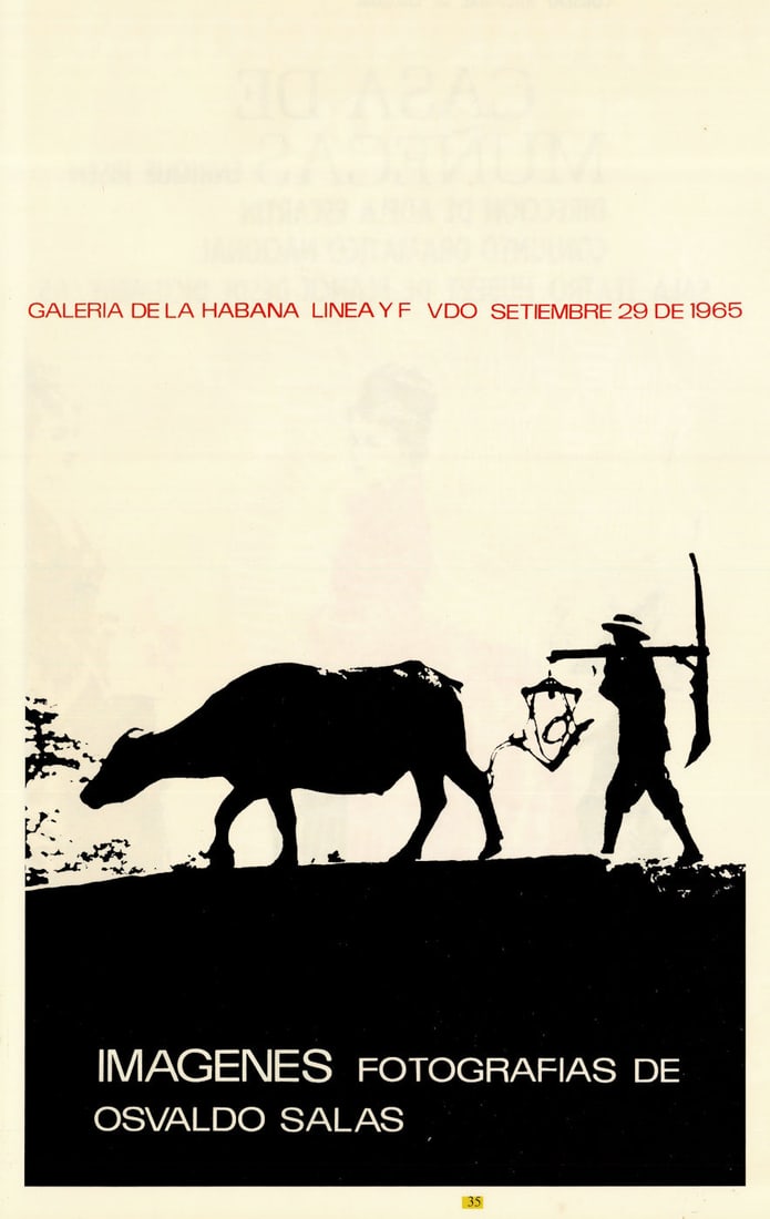 Imágenes fotografias de Osvaldo Salas—Galería de La Habana. Cuban poster 1965 (1 of 1)