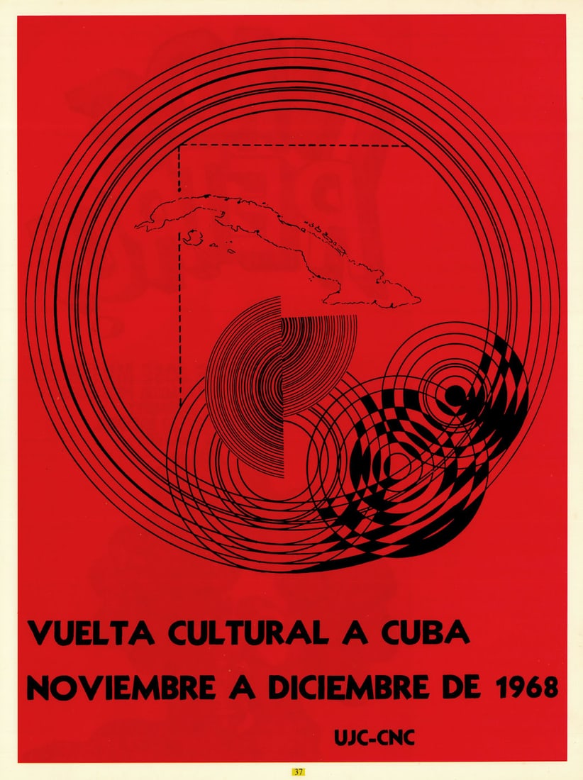 Vuelta Cultural a Cuba—Noviembre a Diciembre. Cultural Tour of Cuba poster 1968 (1 of 1)