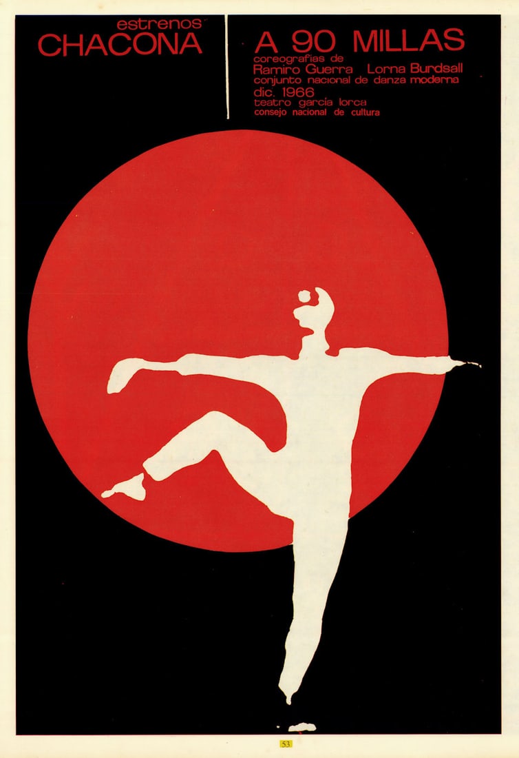 Chacona / A 90 millas. Chaconne / 90 Miles Away. Guerra. Cuban film poster 1966 (1 of 1)