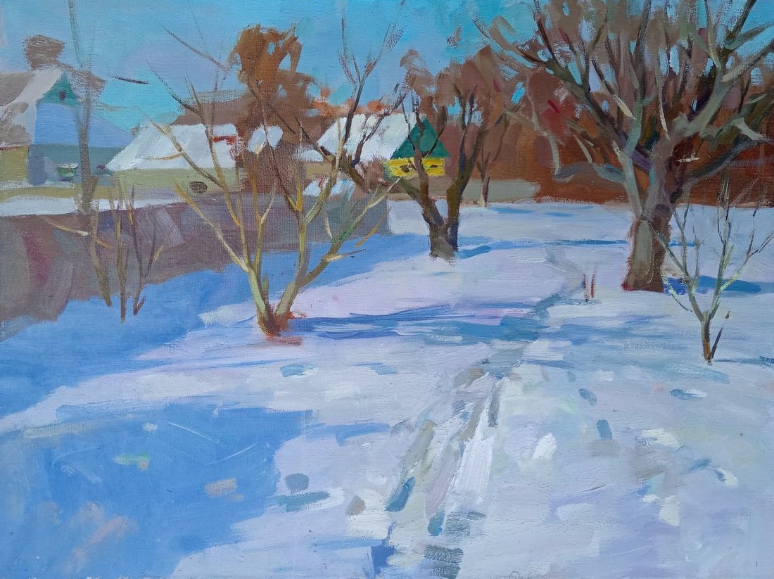 Oil painting Trails Alex Ditriev: Title: Oil painting Trails Alex Ditriev Description: 629AD Painter: Alex Ditriev Size: 60x80 cm/ 23.62x31.5 inches Components: oil, canvas Original painting from our collection ERA: Short