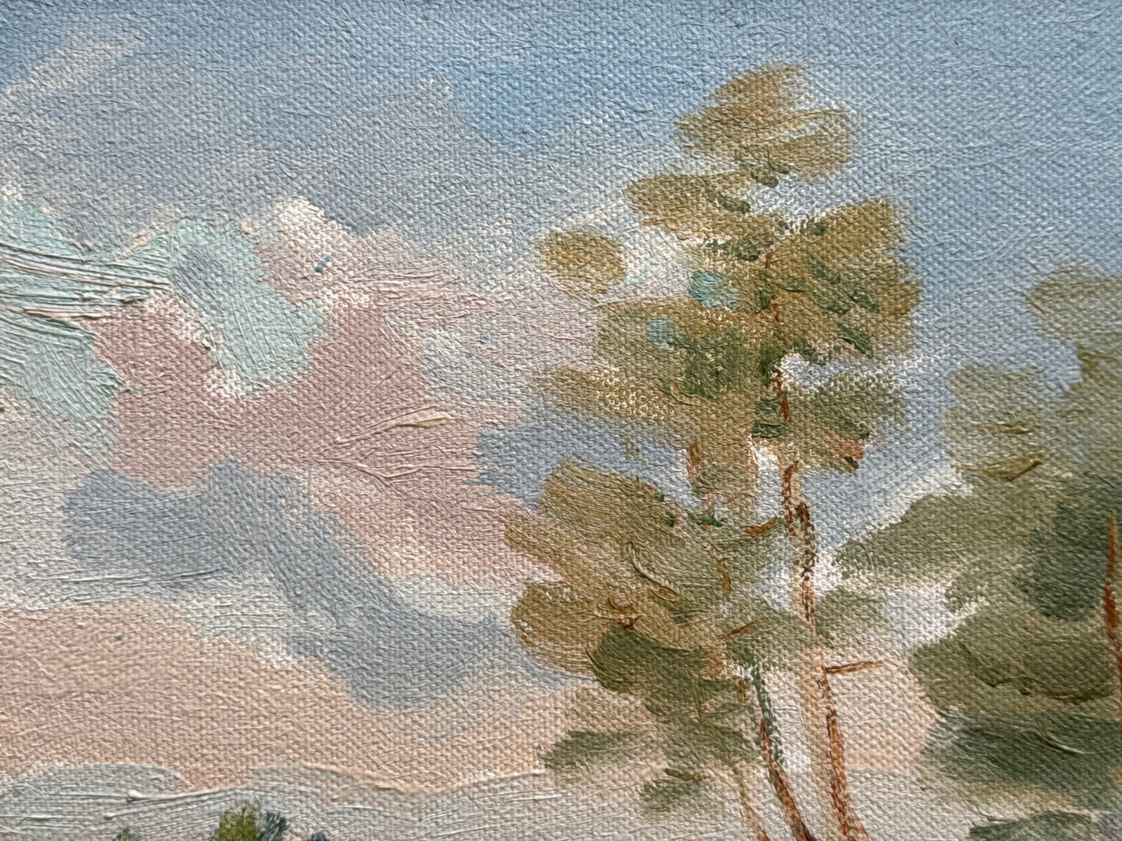 Oil painting with frame Summer entertainment K. Leonid - 2