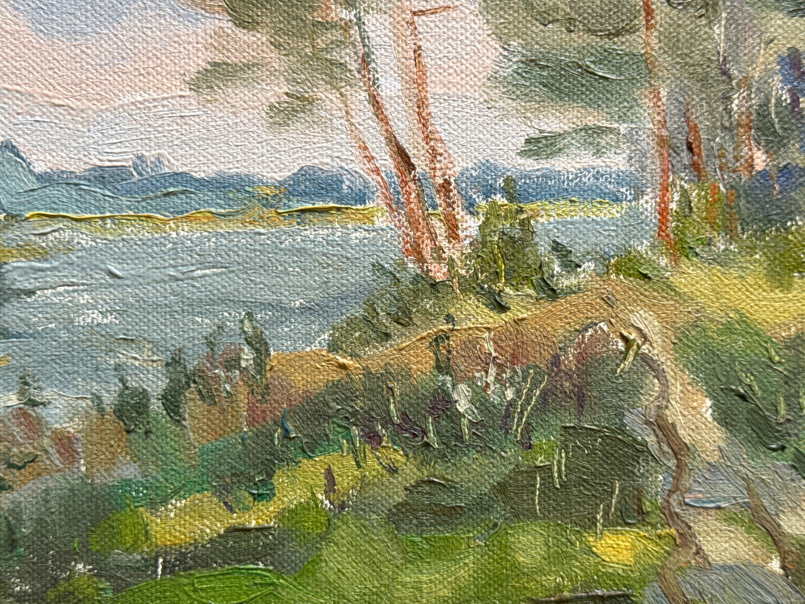 Oil painting with frame Summer entertainment K. Leonid - 6