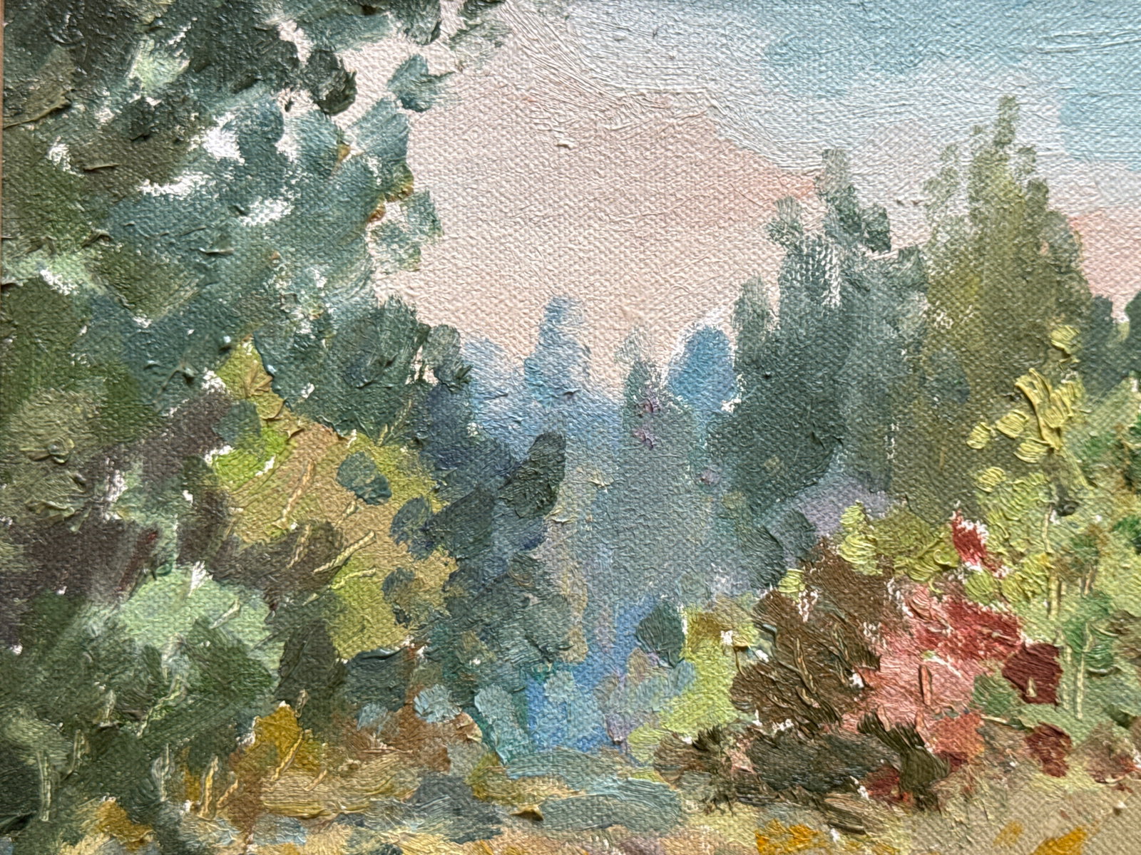 Oil painting with frame Summer heat K. Leonid - 2