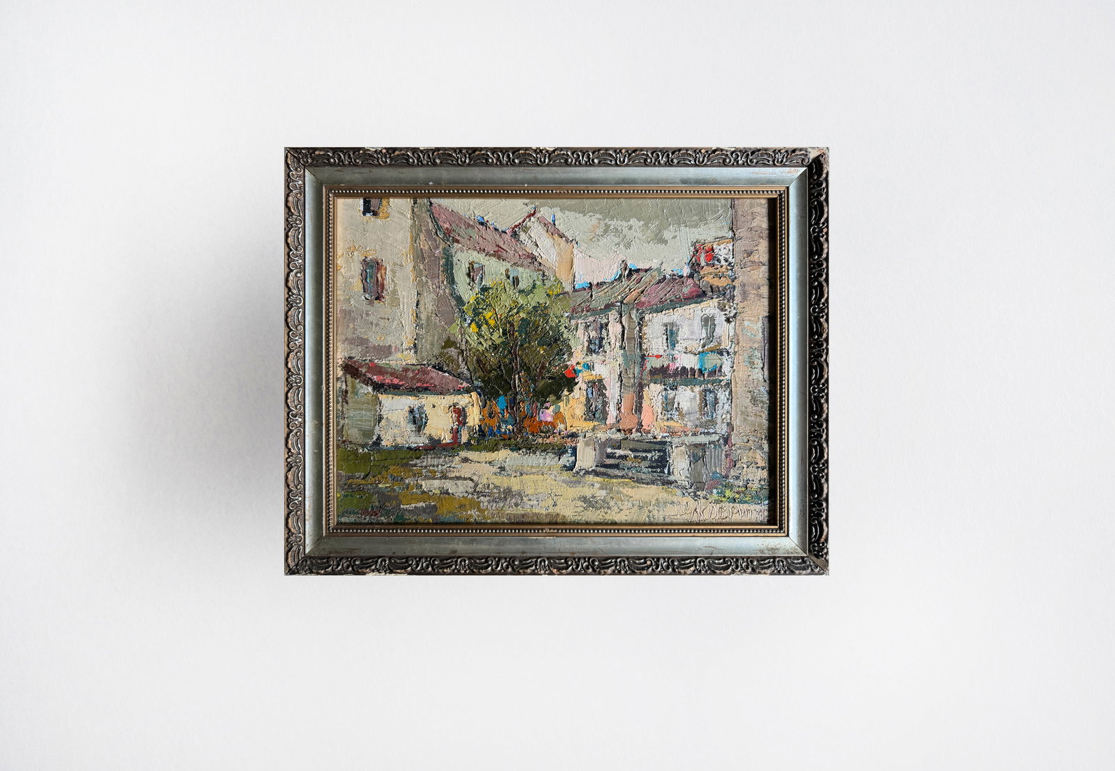 Oil painting with frame yard K. Leonid - 11