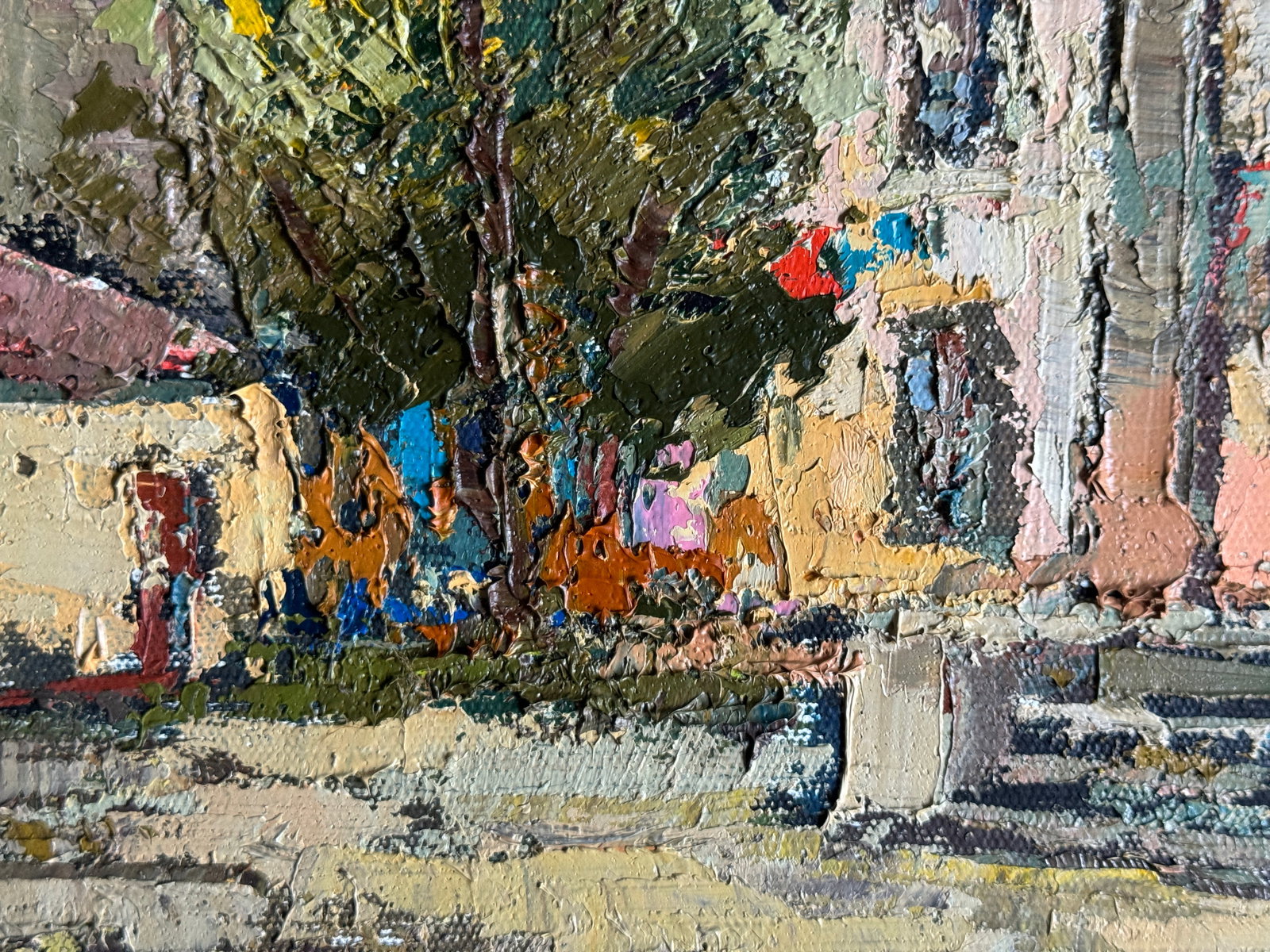 Oil painting with frame yard K. Leonid - 7