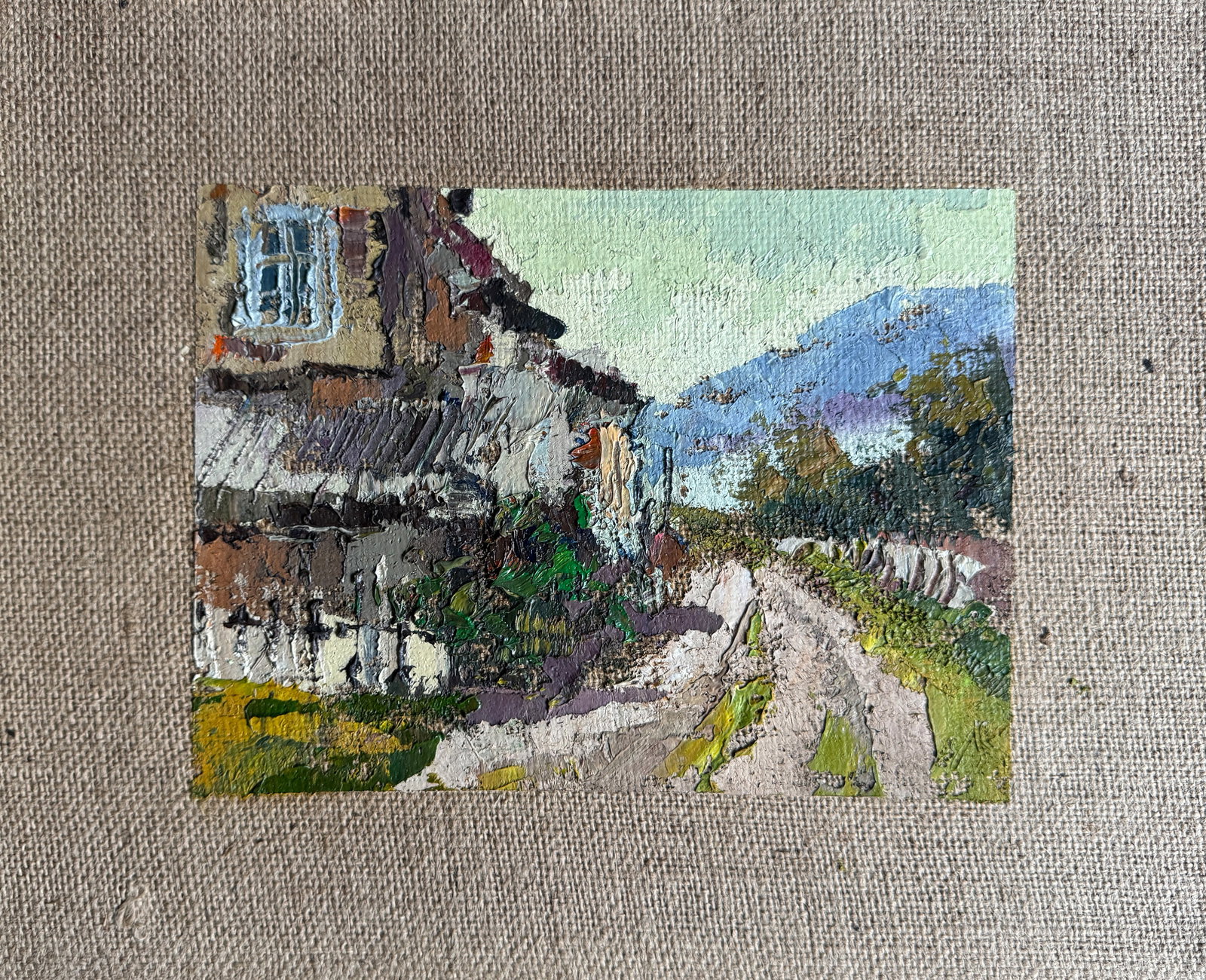 Oil painting have a nice trip K. Leonid: Title: Oil painting have a nice trip K. Leonid Description: 294KK Painter: K. Leonid Size: 33x42 cm/ 12.99x16.53 inches Components: oil, canvas, cardboard Original painting CONDITION: exellent ERA:201