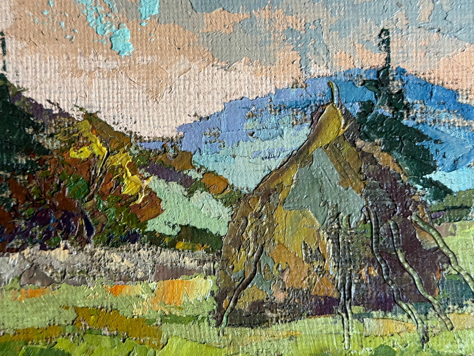 Oil painting Carpathian mounds K. Leonid - 3