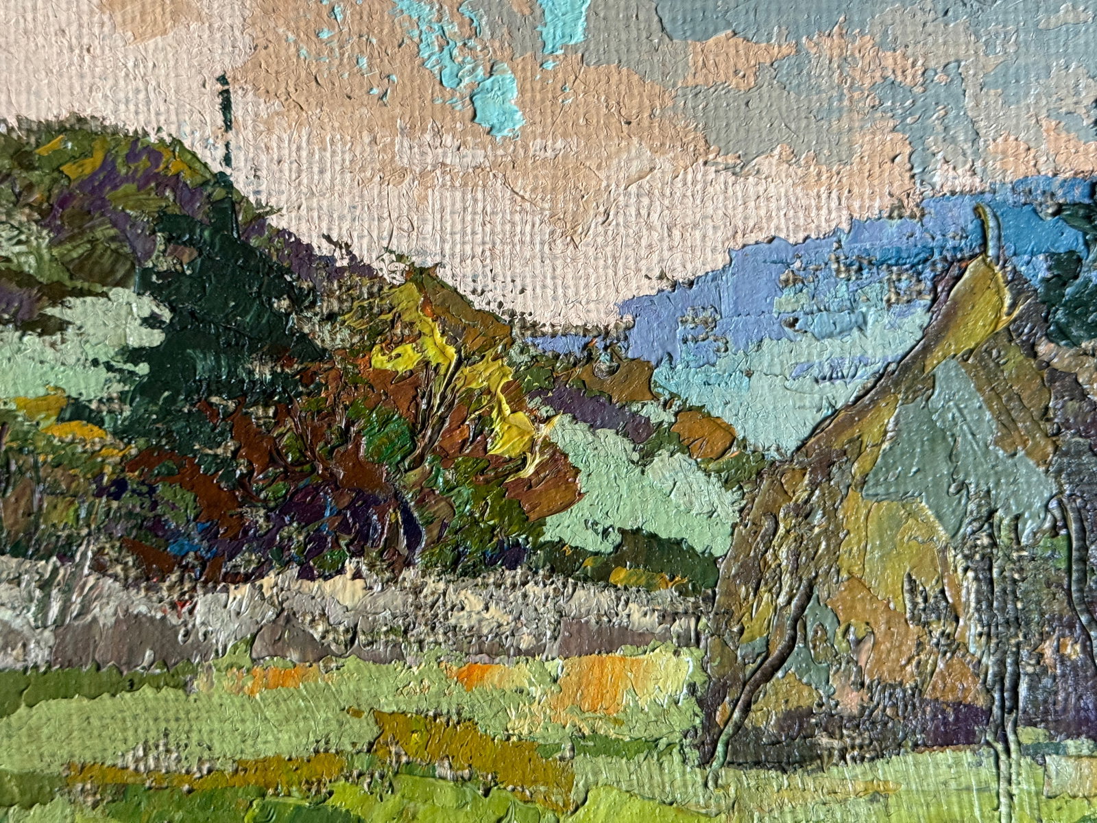 Oil painting Carpathian mounds K. Leonid - 6