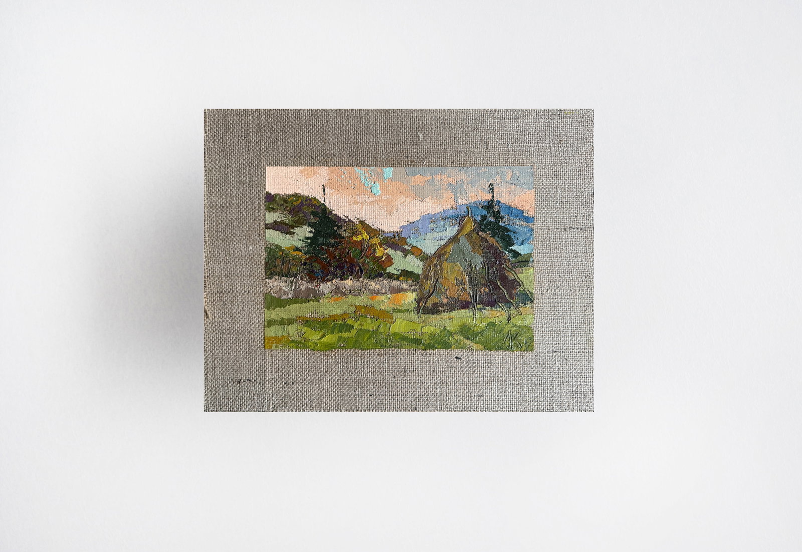 Oil painting Carpathian mounds K. Leonid - 8