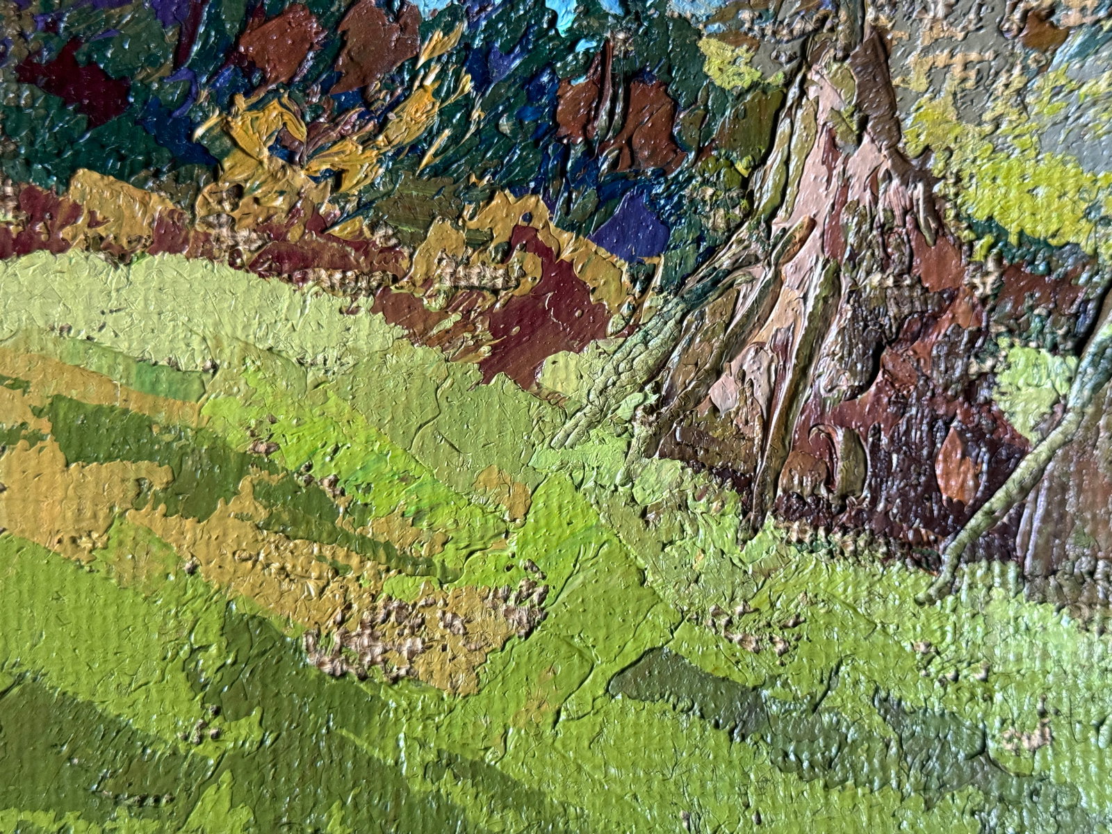 Oil painting on the slopes of the Carpathians K. Leonid - 5