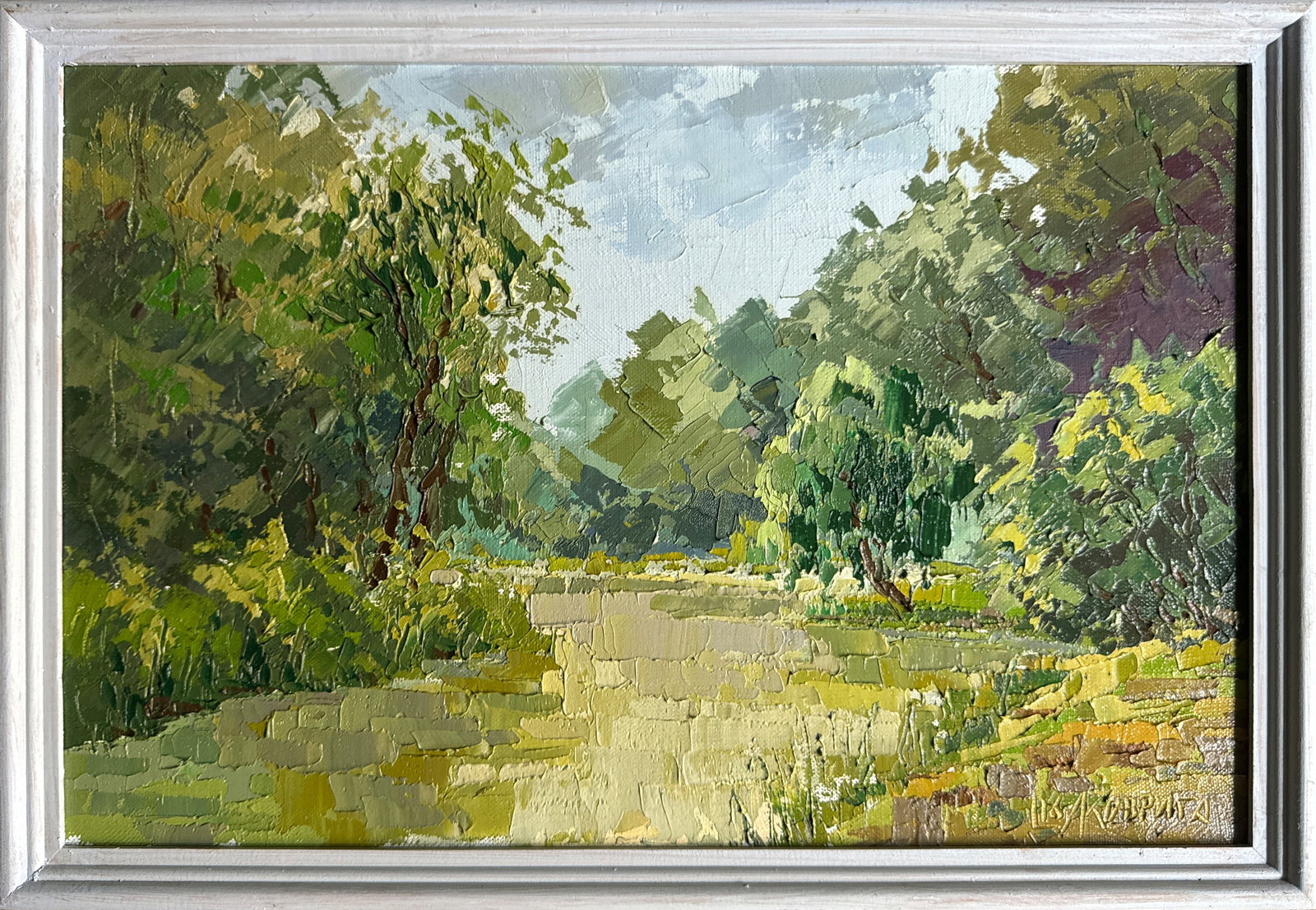 Oil painting with frame Botanical Garden of Lviv University K. Leonid: Title: Oil painting with frame Botanical Garden of Lviv University K. Leonid Description: 346KK Painter: K. Leonid Size: 30x45 cm/ 11.81x17.71 inches Components: oil, canvas Original painting CONDITIO
