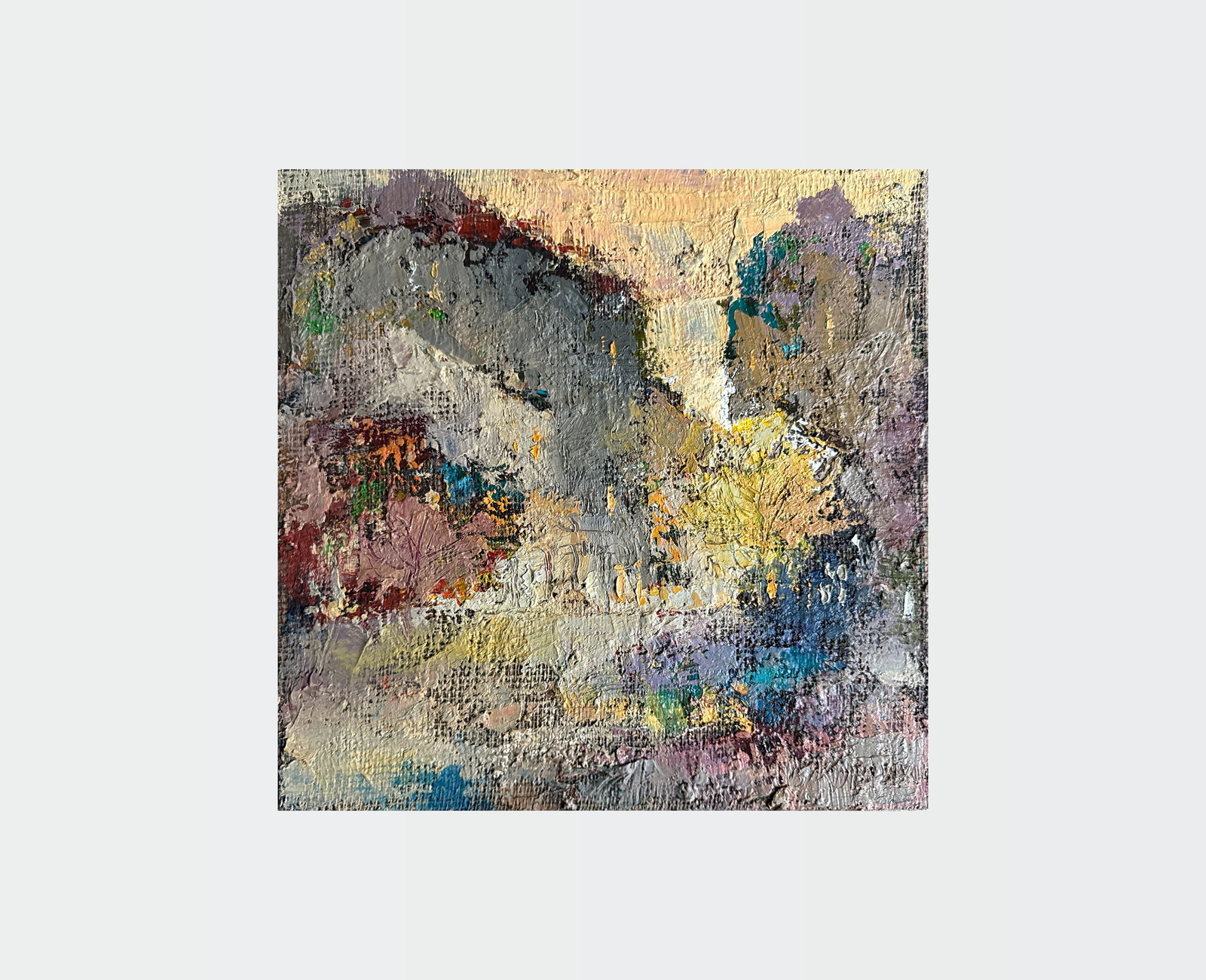 Abstract Oil painting City K. Leonid - 2