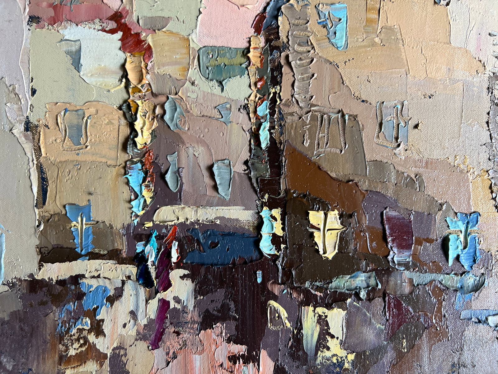 Oil painting with frame Lviv, Market Square K. Leonid - 6