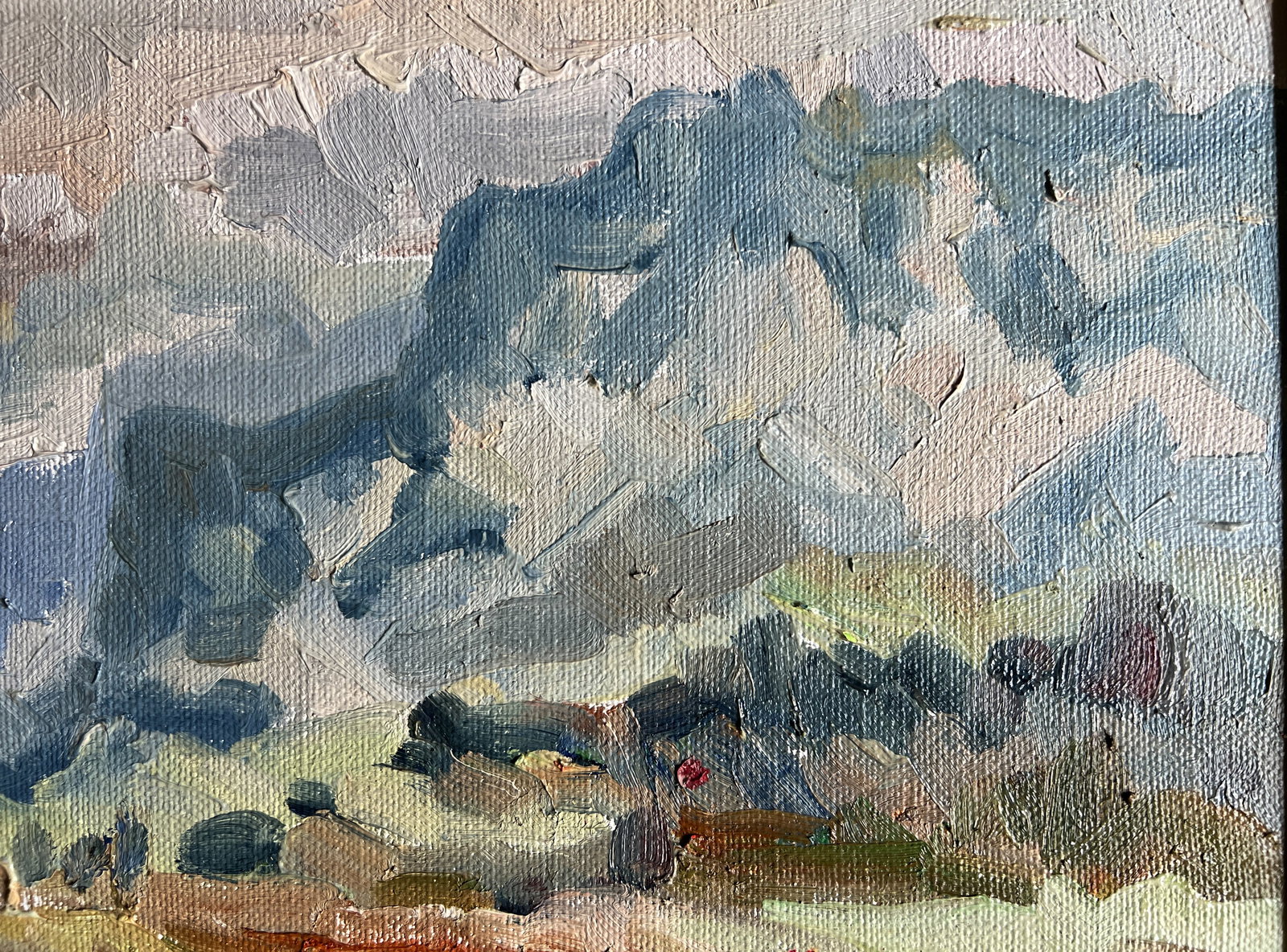 Oil painting with frame Alps K. Leonid - 3