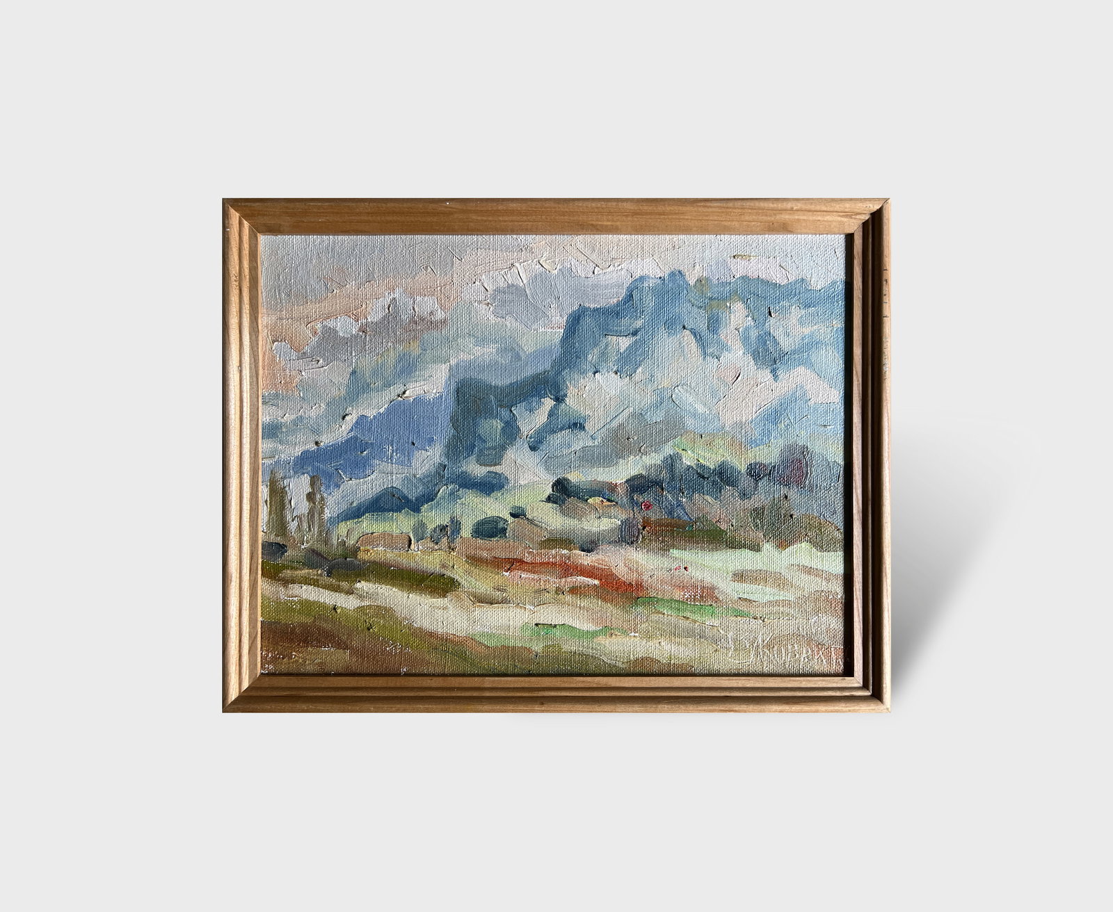 Oil painting with frame Alps K. Leonid - 7