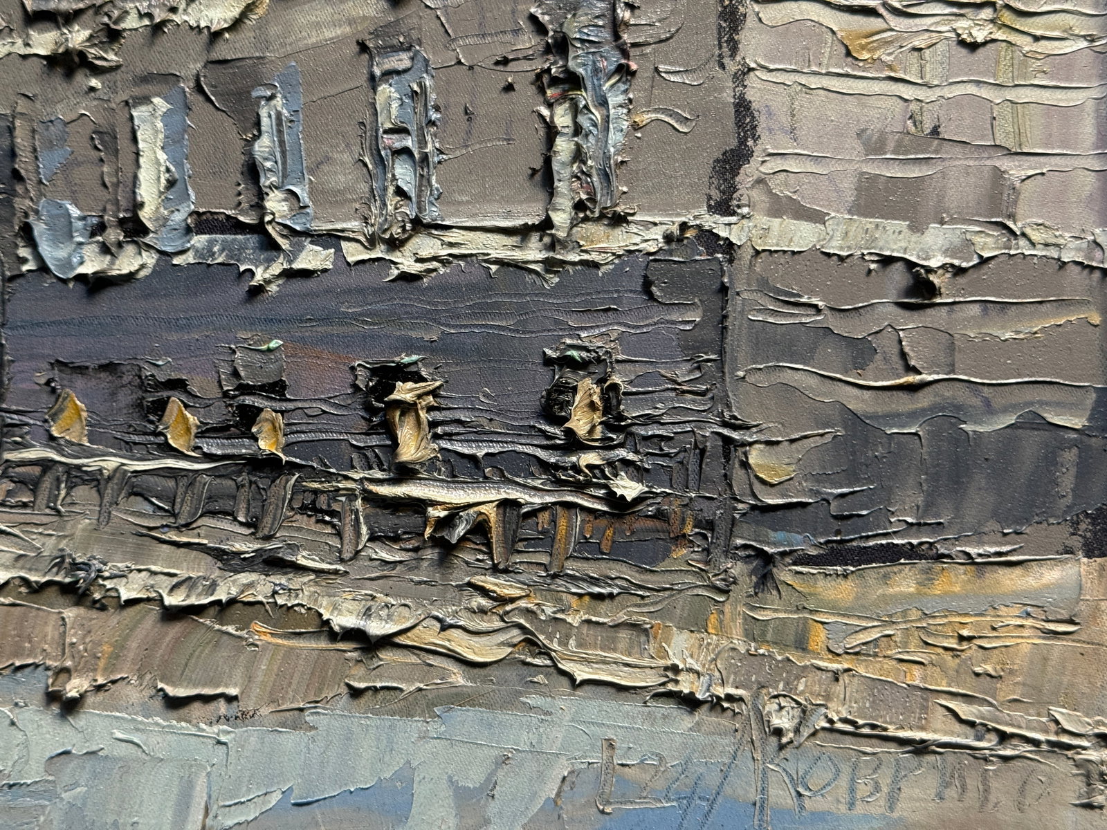 Oil painting with frame Ivan Franko National University of Lviv K. Leonid - 10