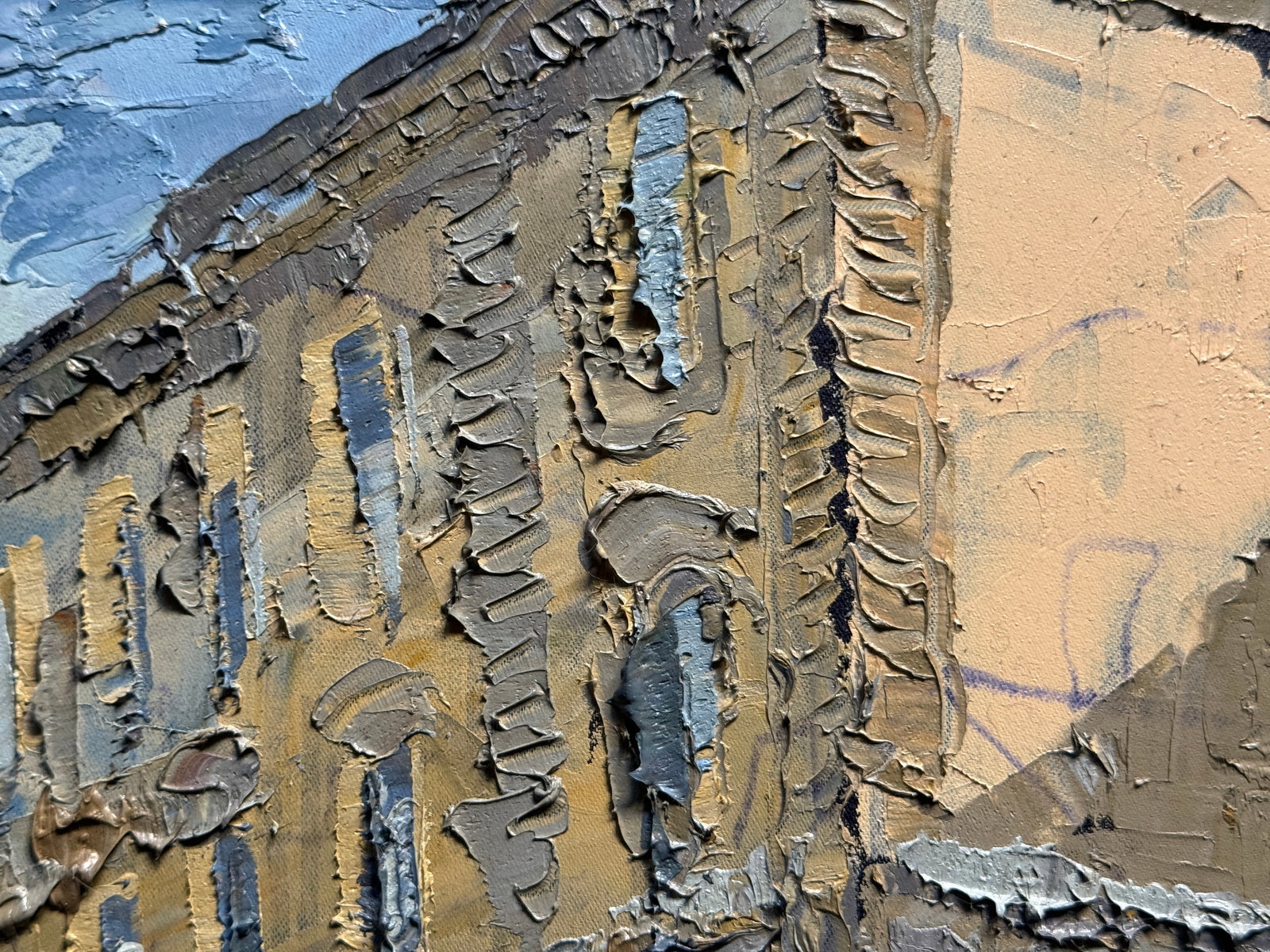 Oil painting with frame Ivan Franko National University of Lviv K. Leonid - 4