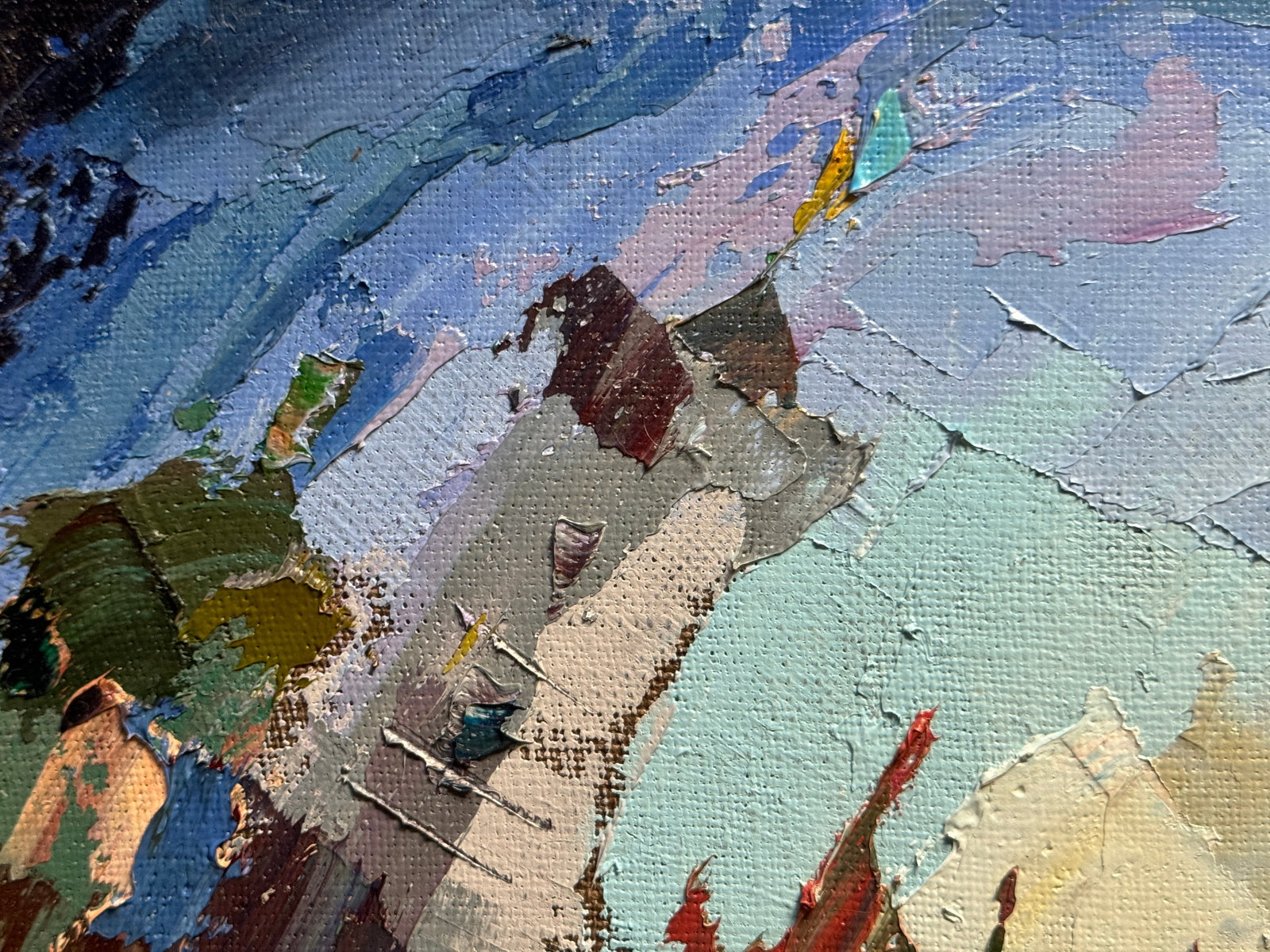 Oil painting with frame night Lviv K. Leonid - 4