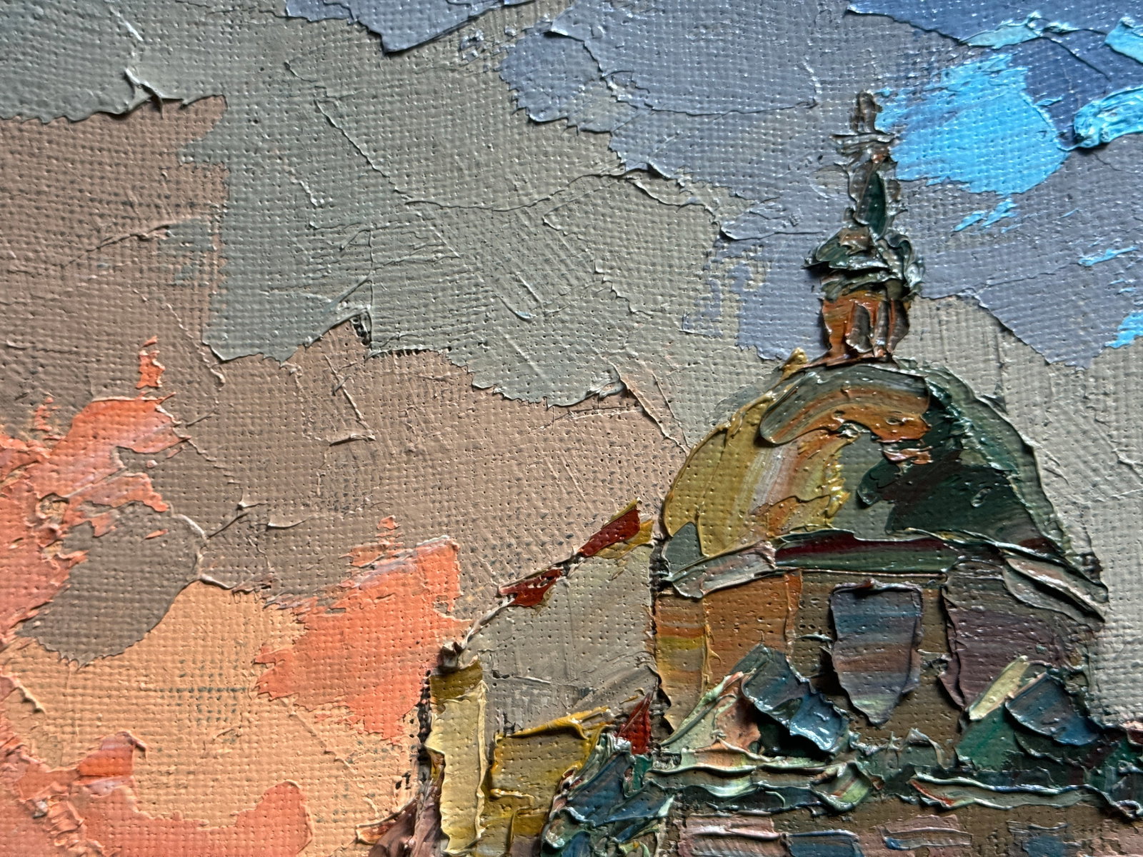 Oil painting with frame Boim chapel in Lviv K. Leonid - 3