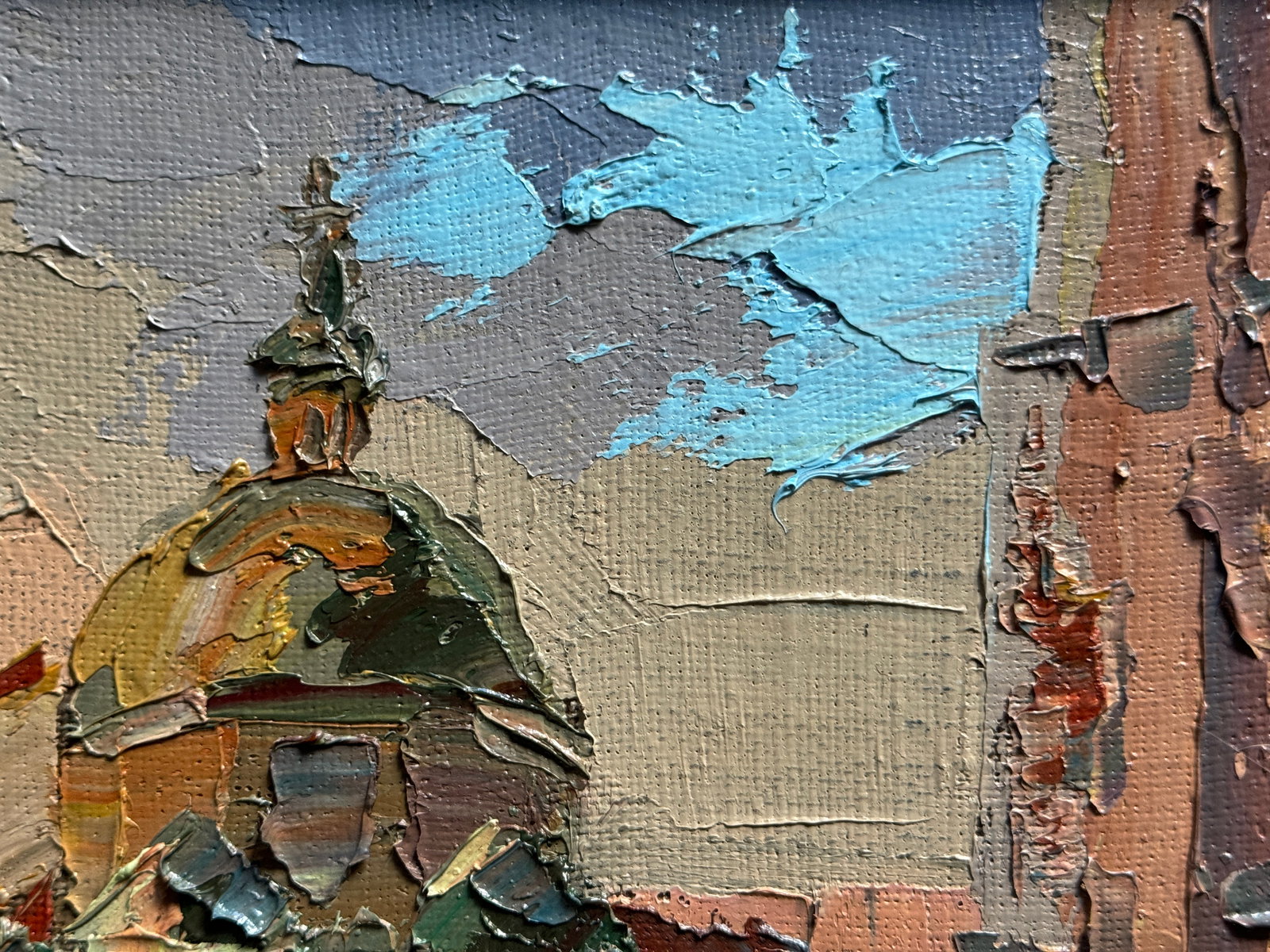 Oil painting with frame Boim chapel in Lviv K. Leonid - 4