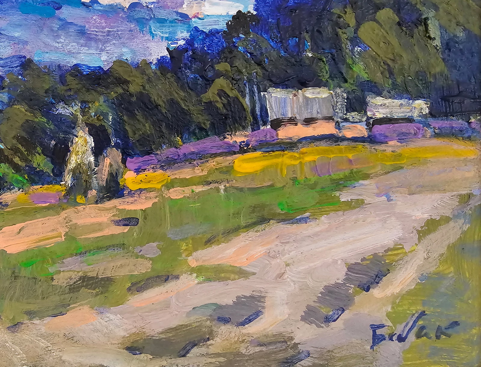 Acrylic painting Carpathian landscape Vyacheslav Petrovich Babac - 6