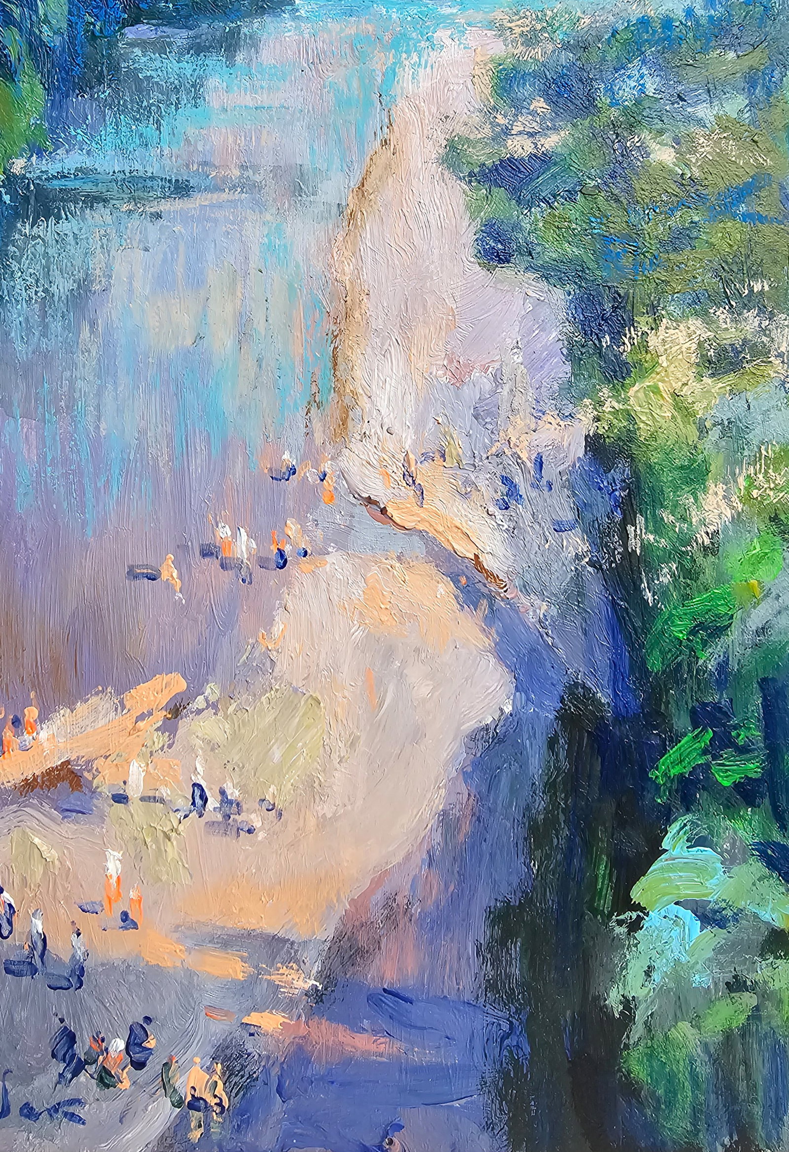 Acrylic painting on the river Vyacheslav Petrovich Babac - 6