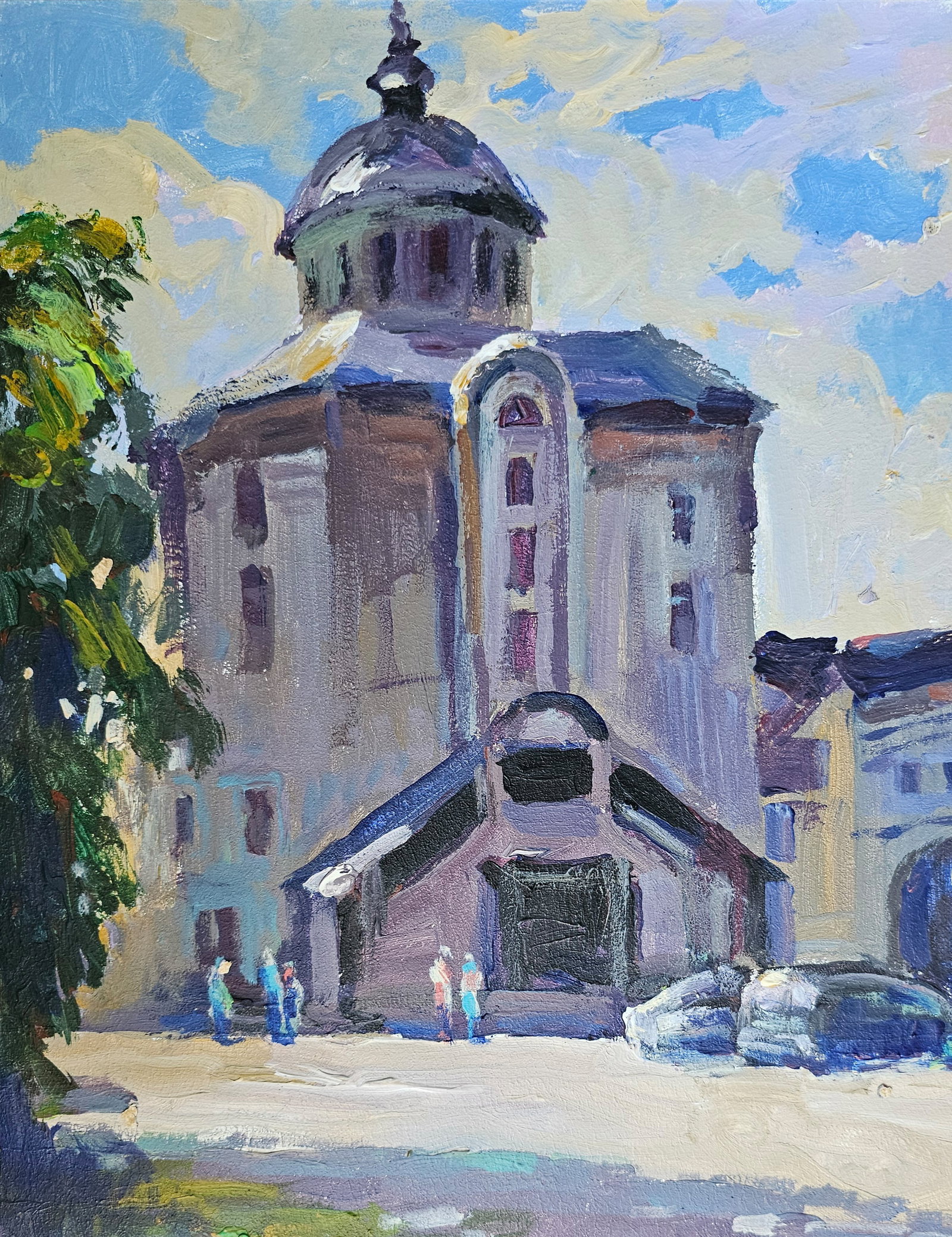 Acrylic painting Joseph's Church Vyacheslav Petrovich Babac - 3