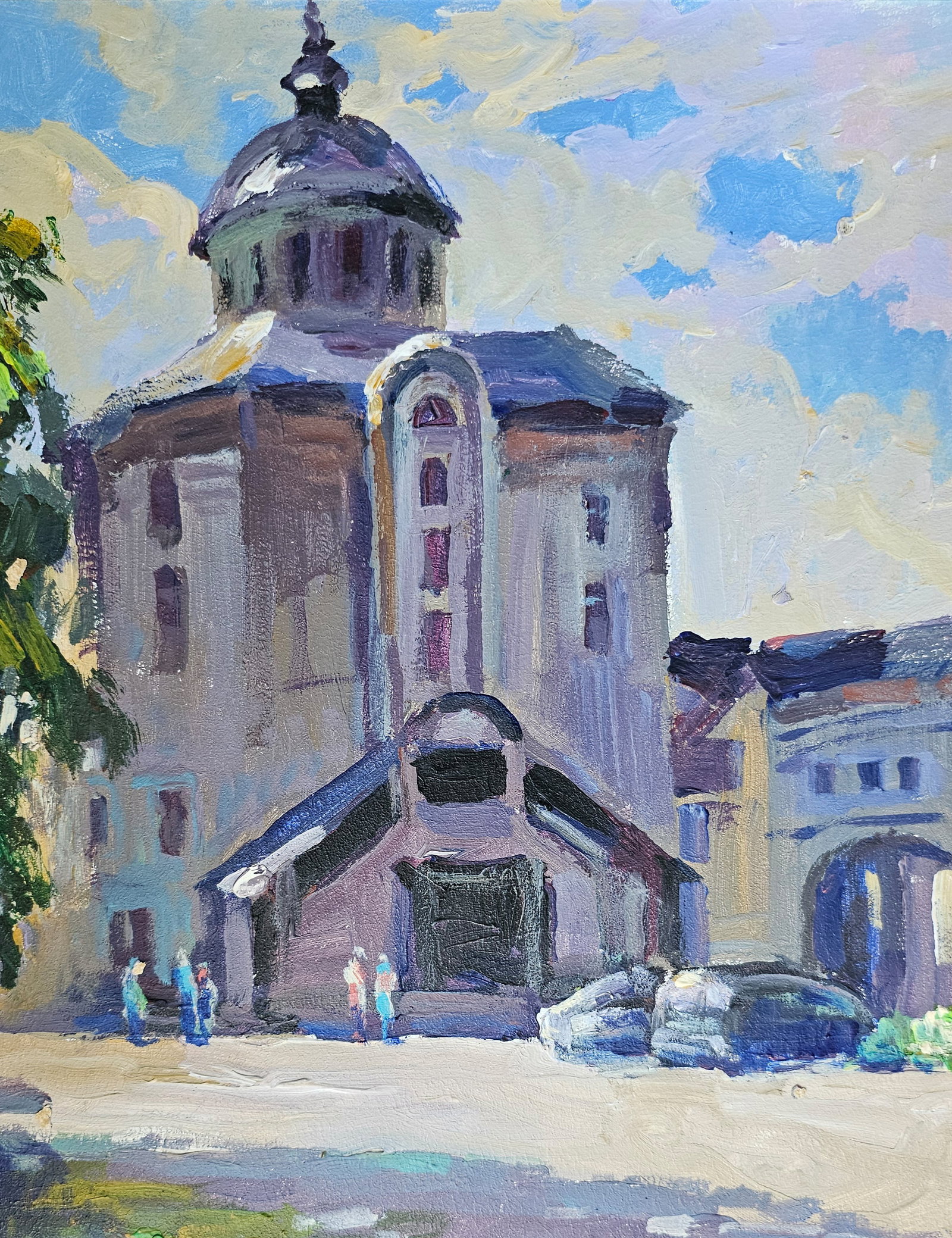 Acrylic painting Joseph's Church Vyacheslav Petrovich Babac - 8