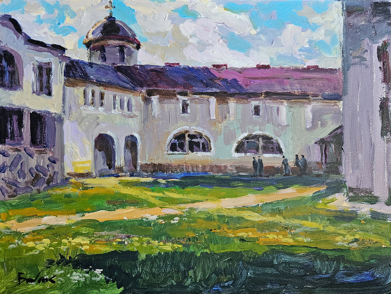 Acrylic painting Joseph's Church Vyacheslav Petrovich Babac: Title: Acrylic painting Joseph's Church Vyacheslav Petrovich Babac Description: 331BA Painter: Vyacheslav Petrovick Babac Size: 30x40 cm/ 11.81x15.74 inches Components: Acrylic, cardboard Original pai