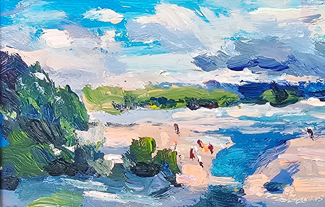 Acrylic painting will be a thunderstorm today Vyacheslav Petrovich Babac - 3