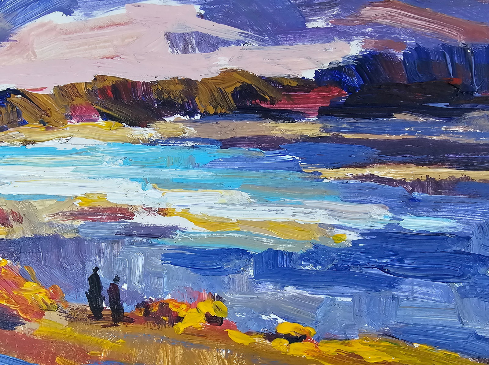 Acrylic painting will be a thunderstorm Vyacheslav Petrovich Babac - 7