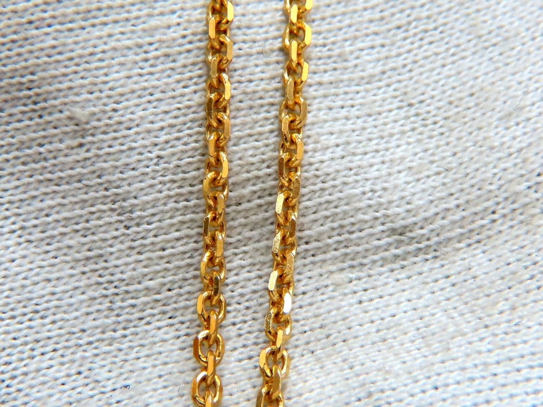 .91ct Natural Oval Ruby & Diamonds Necklace 14 Karat ** - 2