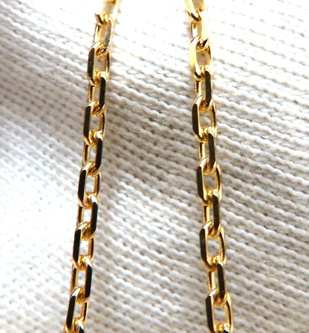 4.27ct Natural Spessartite Garnet Diamonds Necklace 14 Karat Vine Twist** - 2