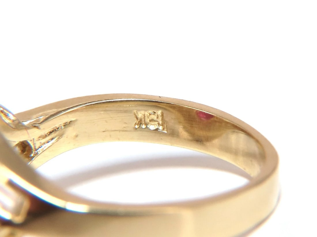 GIA Certified 4.08ct Burma Red Ruby Diamonds Ring 18 Karat** - 3