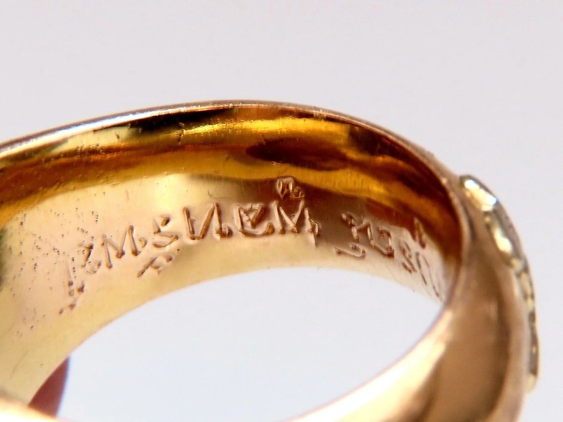 25ct Natural Lemon Quartz Vintage Ring 19 Karat Vintage 52 Gram** - 8