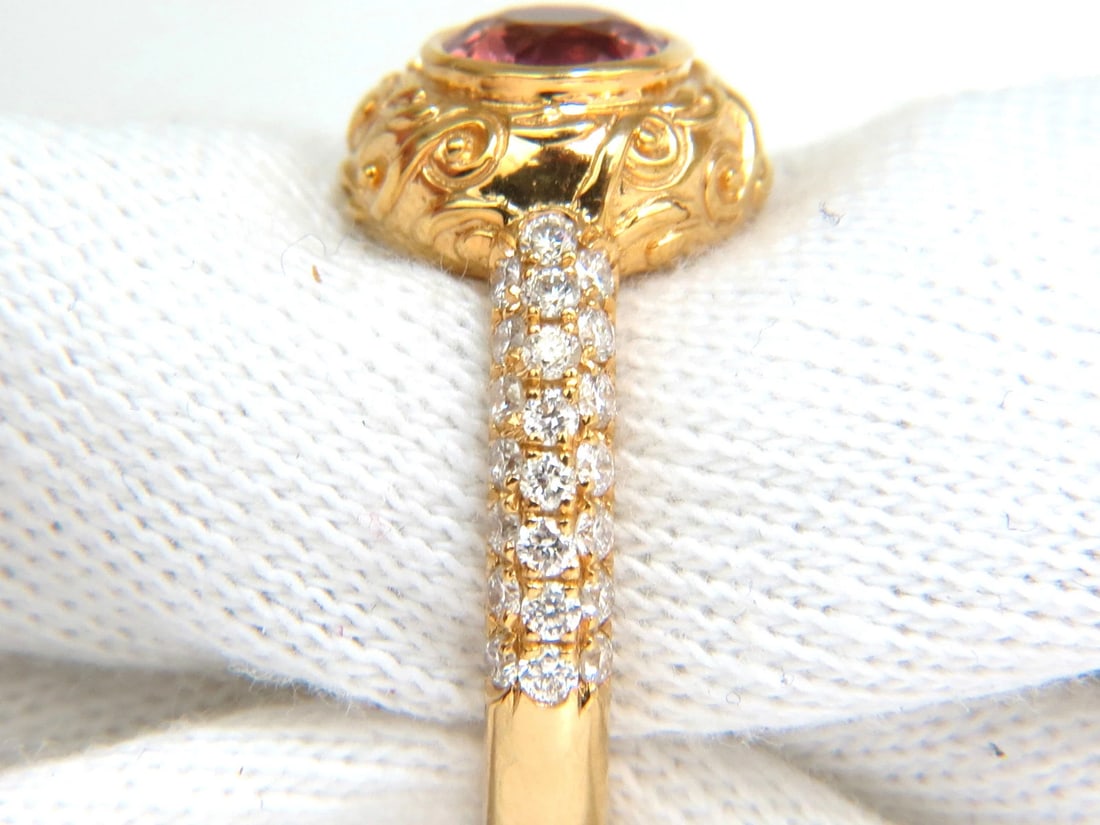 GIA NO HEAT 2.05CT NATURAL SAPPHIRE DIAMONDS SPANISH DECO RING UNHEATED 14KT** - 2