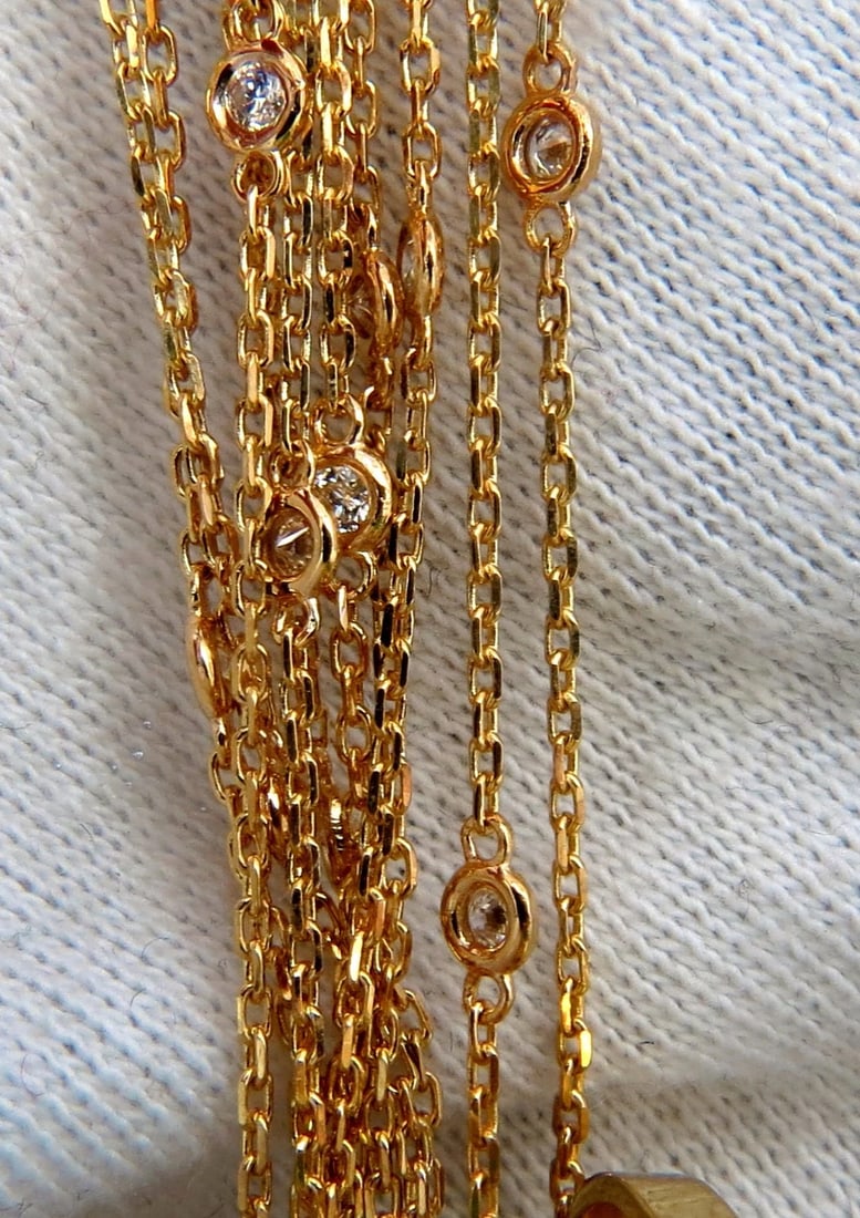 AGL Certified 48.62ct Natural Jade diamond necklace** - 4