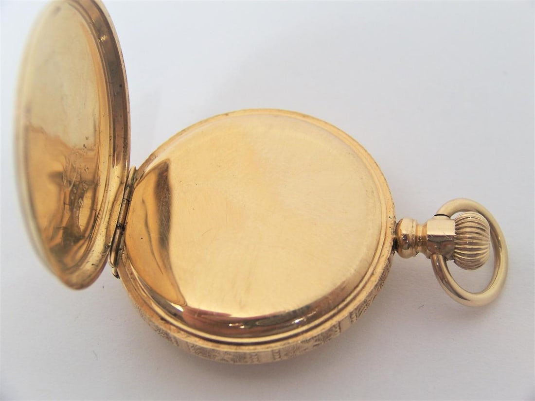 Antique 14K Gold CAMDEN Ladies Pocket watch c.1920s EXLNT* SERVICED - 11