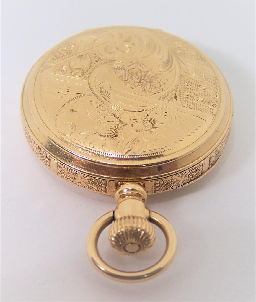 Antique 14K Gold CAMDEN Ladies Pocket watch c.1920s EXLNT* SERVICED - 4