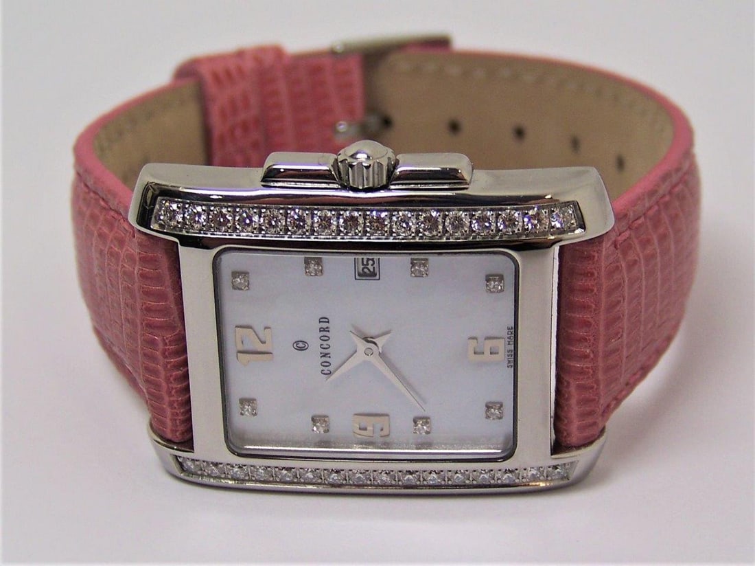 Ladies S/Steel CONCORD SPORTIVO Watch w/Daimonds & Mother of Pearl 14.36.622.1 - 3