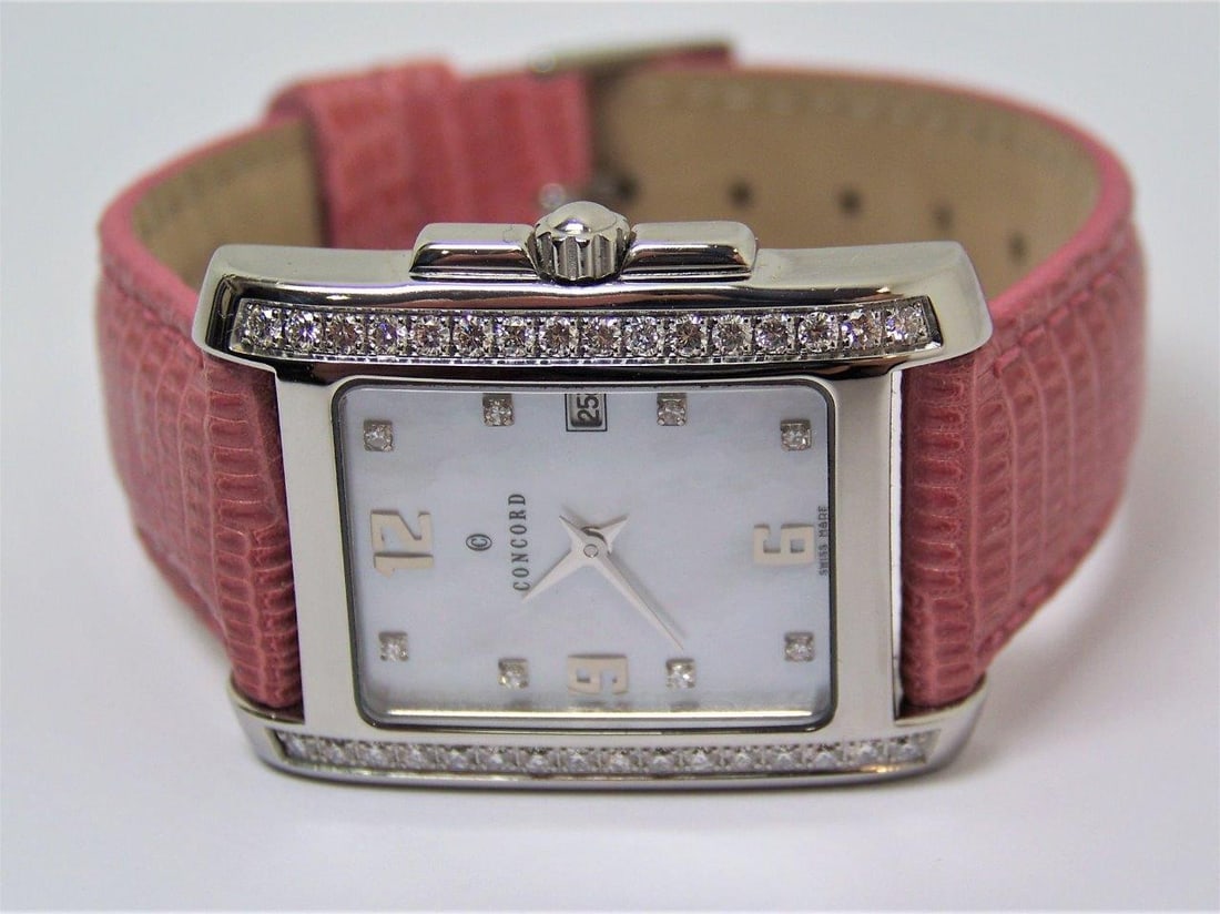 Ladies S/Steel CONCORD SPORTIVO Watch w/Daimonds & Mother of Pearl 14.36.622.1 - 7