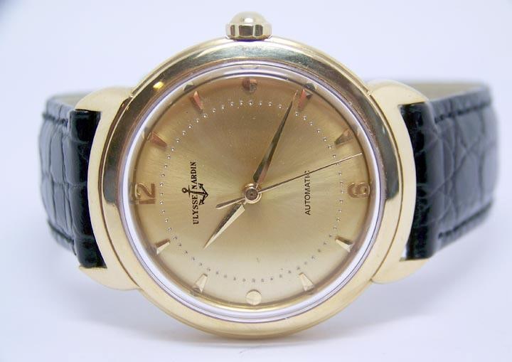 Solid 18k ULYSSE NARDIN Automatic Watch c.1960s in EXLNT Condition* SERVICED - 2